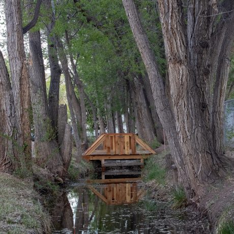 St Johns RV Resort - Creek and Bridge