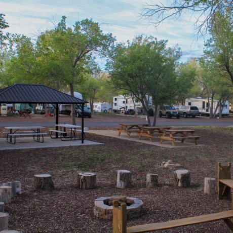 St Johns RV Resort - Fire Pit Area